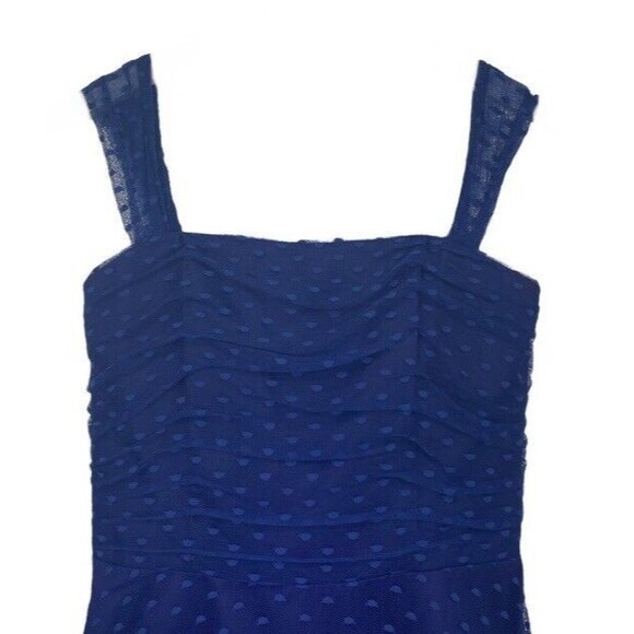 Jessica McClintock Bridal Vintage Retro Tulle Polka Dot Fit & Flare Dress 50s 8 - Picture 3 of 11